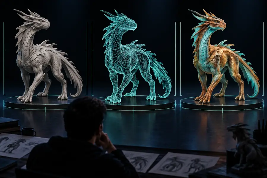 A comparison brief for evaluating a 3D creation route