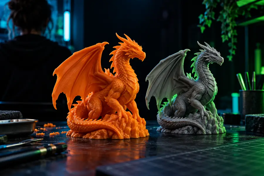 3D model concept prepared for a printing workflow